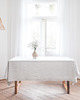 obrusy i serwetki Lniany obrus z listwą heavy linen GRAY STRIPES 6