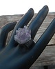 pierścionki - różne Surowy ametyst     - pierścionek 2