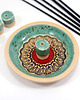 pojemniki na biżuterię Ceramiczna miseczka mandala na biżuterię i kadzidełka 1