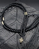 biżuteria męska Czaszka z pirytu, onyks : naszyjnik męski 3
