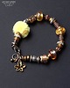 bransoletki - inne Bransoletka typu Pandora tricolor z puszkiem Uroczy PREZENT handmade 4