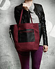 torby XXL Bucket Bag - Bordo + Czerń 1