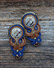 kolczyki soutache Kolczyki sutasz z jaspisem obrazkowym 1