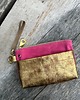 kosmetyczki Saszetka Hot Pink & Gold 1