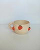 kubki Ceramiczny ręcznie robiony kubek w truskawki 1