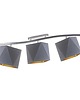 plafony Regulowana lampa sufitowa z kloszami FARGO GOLD 4