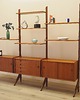 półki Regał systemowy tekowy, norweski design, lata 60, J Texmon & E Blindheim 8