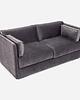 sofy i szezlongi Sofa HAGA szary welur, skandynawski design 2
