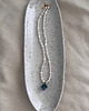 wisiory Handmade naszyjnik z naturalnych pereł z niebieska Jeżynką maliną 1