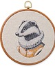 Ozdoby na ścianę Lord Badger, haft w oprawie 20 cm 7
