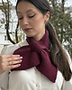 szale damskie Retro szalik 100% wełna merino bordo 2