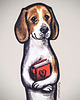 zakładki do książek Zakładka do ksiązki Beagle Tosia* 2