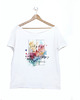 t-shirt damskie By być wolną Biały Oversize 1