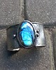 bransoletki wire wrapping Niebiesko - bransoletka regulowana 4