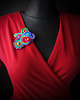 broszki Kolorowa broszka soutache 1