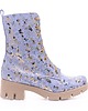 botki damskie Botki skórzane -  niebieska mozaika  (6665) BOSCCOLO 1