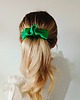 spinki i klamry do włosów Scrunchie spinka klamra jedwabna zielona trawka 1