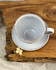 filiżanki Filiżanka ze spodkiem w stylu boho 180 ml - cappuccino z sercem 2