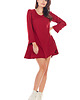 sukienki mini damskie Sukienka B344 bordo 3