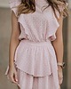 sukienki mini damskie Sukienka Otilla Ażurowa Różowa 3