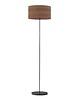 lampy podłogowe Skandynawska lampa stojąca do salonu z fornirowym kloszem WERONA ECO FORNIR 8