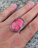 pierścionki - różne Pink - pierścionek regulowany 1