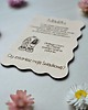 zaproszenia i kartki na ślub Personalizowana drewniana kartka z prośbą o świadkowanie 1