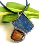 wisiory Bursztyn i lapis lazuli - wisiorek 3