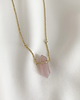 złote naszyjniki Naszyjnik Mood Quartz Gold 1