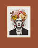 grafiki i ilustracje Dyptyk_ Frida i anatomiczne serce, kwiaty 2