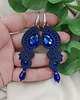 kolczyki soutache Długie kolczyki sutasz na wesele, granatowe kolczyki denim 1