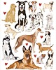 naklejki ścienne do pokoju dziecka Naklejki nad łóżko pieski Dogs are the best 1