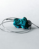 kolczyki wire wrapping Srebrne kolczyki koła szmaragdowe 3