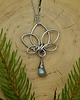 wisiory Wisiorek kwiat lotosu labradoryt wire wrapping 3
