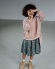 bluzy dla dziewczynki Bluza Oversize BRZOSKWINIOWY KRÓLIK Z USZAMI 2