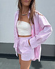 koszule damskie  Koszula Calm oversize pastel pink stripes 6