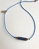 bransoletki na sznurku Bransoletka BOHO sznurkowa granatowa, lapis lazuli, hematyt 1