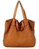 torby na ramię Torba damska pleciona shopper bag - MARCO MAZZINI brąz karmel 6