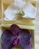 spinki i klamry do włosów Fioletowa spinka z orchideą 7