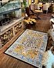 dywany Dywan Vintage w Panterę Śnieżną Błękitny Unikat 120x180 cm Safari 2