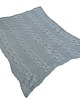 koce i narzuty Koc pled narzuta Cosy II szary knitted dziergany 1