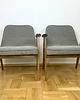 fotele Dwa fotele 366 Chierowski lata 60 PRL. Szary 2x 1