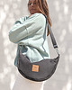 saszetka nerka Torebka crossbody z Czekoladowego Nubuku 2