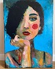 obrazy Dalia / obraz oryginał na płótnie 50x70 Cm 4