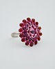 pierścionki srebrne Ruby ring 2