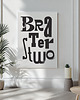 plakaty Braterstwo plakat typograficzny 50 x 70 cm 1