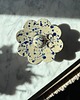 pojemniki na biżuterię Ceramiczna Miseczka Kwiat na Biżuterię Handmade Miseczka w Kobaltowe Ciapki 1
