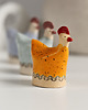 ozdoby wielkanocne Ceramiczne kurki wielkanocne, zestaw 3 szt. 2