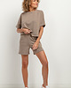 t-shirt damskie Bluza z krótkim rękawem T386, cappuccino 1