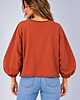 bluza bez kaptura damska Bluza Flavia Terakota 2